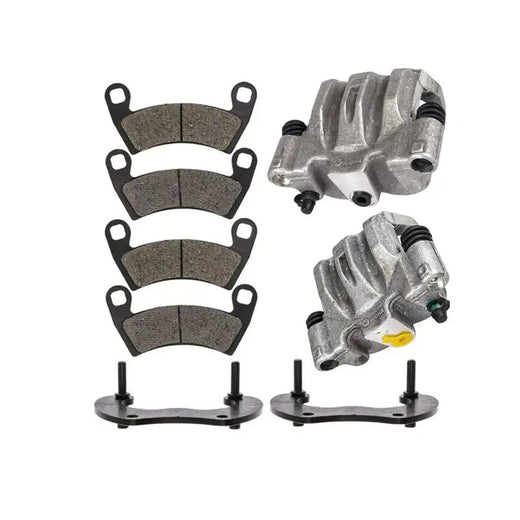 Rear Brake Calipers & Pads 1912141 1912142 1912035 for Polaris ATV 2014-2023 RZR XP 4 1000 - KUDUPARTS