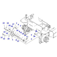 Cylindre de frein 3BA-30-75210 pour Komatsu AE50 AM50 FB09H-18-12-A FB15G/18G-12-A FB20A-12-A FB20M-12-A FB20MF-12-A