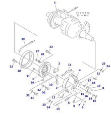 Garniture de frein 3EC-30-32512 pour chariot élévateur Komatsu FD45-7 FD45-8 FD50A-8 FG45-7