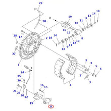 Cylindre de roue 3FE-30-21100 pour chariot élévateur Komatsu FD115-8 FD115-7 FD100-8 FD100-7 EX50