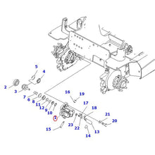 Cylindre de roue 3BA-30-71110 pour chariots élévateurs Komatsu FB10, FB18G-12, FB18GF-12, FB09MF-13MF-12, FB20AHB-12 et FB20M-12