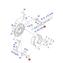 Cylindre de roue 3FE-30-21200 pour chariot élévateur Komatsu FD115-8 FD115-7 FD100-8 FD100-7 EX50