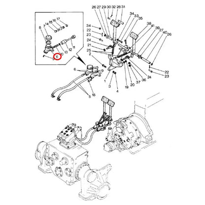 Maître-cylindre de frein 241141A1 pour tracteur CASE 450B 855C 455B 475 850C 850B 850 450