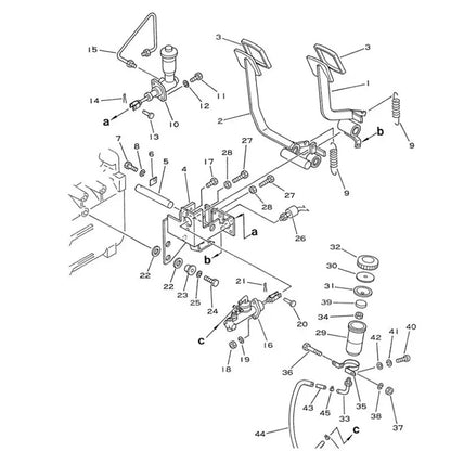 Maître-cylindre 3EB-36-22700 pour Komatsu FD20-11 FD23-11 FD25-11 FD28-11 FG20-11 FG23-11 FG25-11 FG28-11