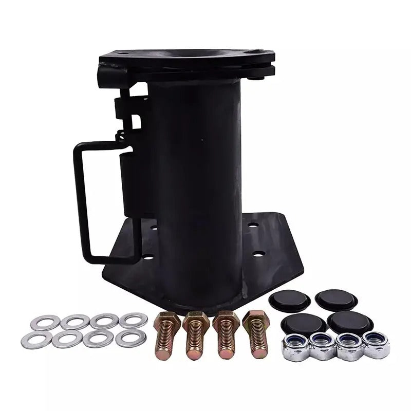 Kit de conversion adaptateur pour caravane à roues de 12 pouces vers boule d'attelage à col de cygne