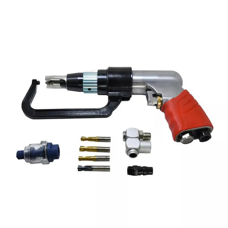 Pneumatic Spot Weld Cutter Kit with 6.5mm 8mm 5/16" 1/4" Drill Bits for Automotive Sheet Metal and Steel Panel Removal - KUDUPARTS
