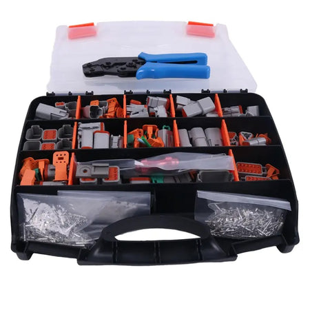 800 Pcs Deutsch DT Connector Kit With SN-48B Crimp Plier Tool - KUDUPARTS