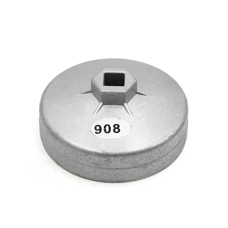 90mm 15 Flutes Oil Filter Cap Wrench Socket Remover Tool 908 for Auto Car - KUDUPARTS