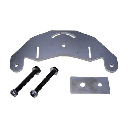 Plaque de support en D pour ponceuse à bande avec axes boulonnés pour ponceuse à couteaux 2x72" ou 2x48".