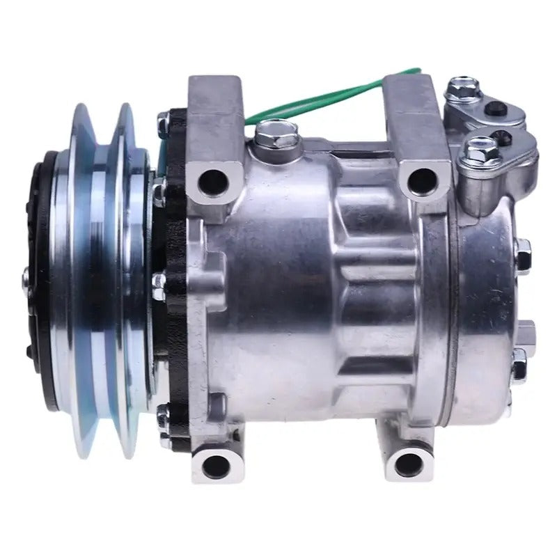 Compresseur de climatisation Sanden SD7H13 4674027 pour pelle hydraulique John Deere 60D 60G
