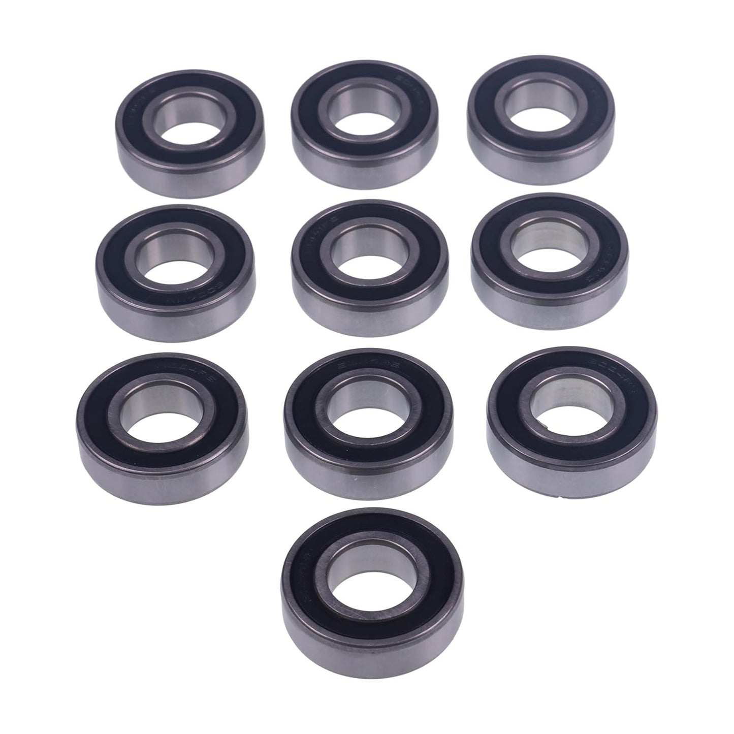 10 Pieces Idler Wheel Bearing 93306-00444-00 93306-00446-00 for Yamaha Snowmobile SRV XLV XL-V Bravo Road Star PW80 TTR90