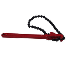 Clé à chaîne réversible robuste de 30 cm (12 pouces) pour filtres à huile et à carburant de diamètre réglable, outils pour raccords de tuyauterie, clé à molette