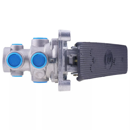 Valve de frein à pied à circuit unique E-3 avec pédale. Remplace Haldex KN22100, Bendix 277863, Automann 170.277863, IHC 428186R2, Velvac 034038