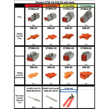 Kit de démarrage de connecteurs Deutsch DTM (116 pièces) et pince à sertir