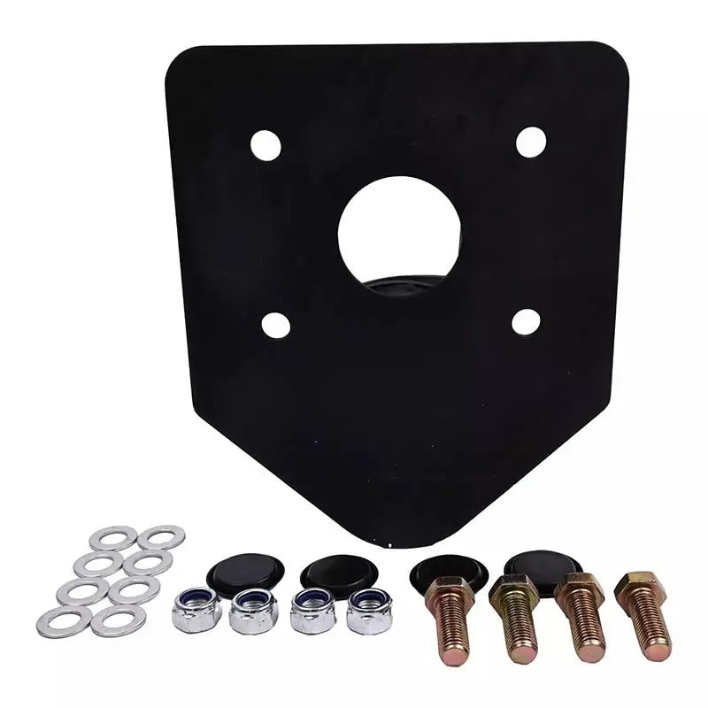 Kit de conversion adaptateur pour caravane à roues de 12 pouces vers boule d'attelage à col de cygne