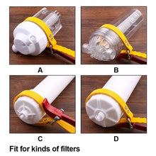 Clé à sangle multifonctionnelle de 160 mm (6,3 po), sangle réglable de 585 mm (23 po) et poignée en acier de 300 mm (12 po).