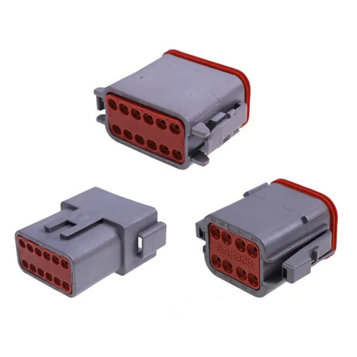 750 Pcs Deutsch DT Connector Kit DT04/06-2P/2S/3P/3S/4P/4S/6P/6S/08PA/08SA/12PA/12PS for 14 16 18 20 AWG Stamped Contacts Kit - KUDUPARTS