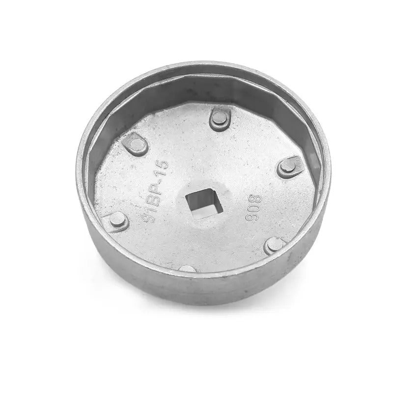 Clé à filtre à huile 90 mm à 15 cannelures, outil de démontage de bouchon 908 pour voiture