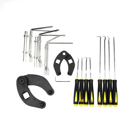 Adjustable Gland Nut Universal Hydraulic Cylinder Spanner Wrench 1266 7463 & Piston Rod Seal U-cup Installation Tool Kit Set J05321 for Most Farm - KUDUPARTS