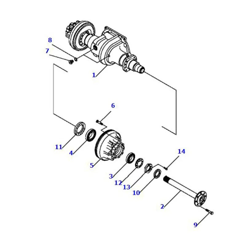 Brake Drum 3EB-21-52320 for Nissan K21 K25 Komatsu 4D98E 4D94LE Engine Forklift FFD20-16 FD20-16 FD20HH-16 FG25-16 FG25H-16 - KUDUPARTS
