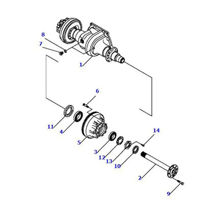 Brake Drum 3EB-21-52320 for Nissan K21 K25 Komatsu 4D98E 4D94LE Engine Forklift FFD20-16 FD20-16 FD20HH-16 FG25-16 FG25H-16 - KUDUPARTS