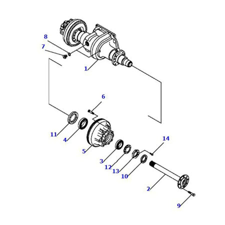 Brake Drum 3EB-21-52320 for Nissan K21 K25 Komatsu 4D98E 4D94LE Engine Forklift FFD20-16 FD20-16 FD20HH-16 FG25-16 FG25H-16 - KUDUPARTS