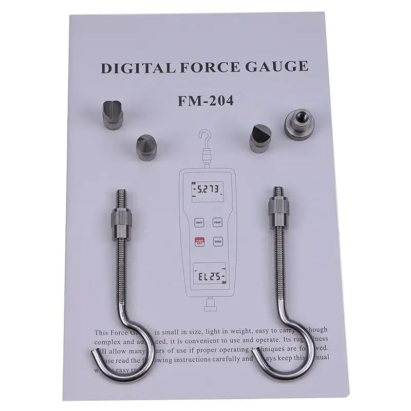 FM-204-100K 980N 100kgf 220Lbf Dynamomètre numérique de force de poussée-traction Mode de suivi de crête Précision de 0,5 %