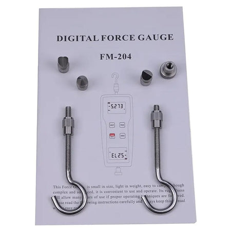 FM-204-100K 980N 100kgf 220Lbf Digital Force Gauge Push Pull Gauge Dynamometer Peak Track Mode 0.5% Accuracy - KUDUPARTS