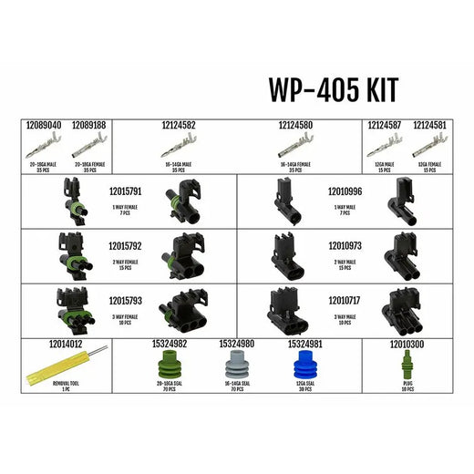 Pro Weather Pack Connector Kit WP-405 - KUDUPARTS