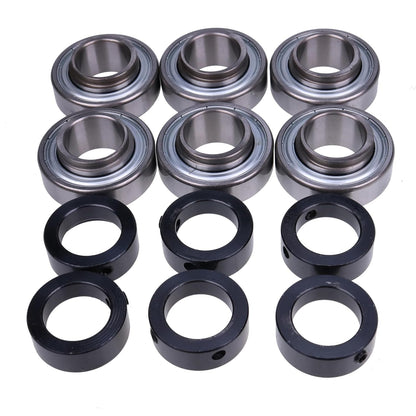 6 Pieces Spindle Bearing JD8597 for John Deere Combine 4420 4400 600 6620 7700 8820 Tractor 316 317 140 - KUDUPARTS
