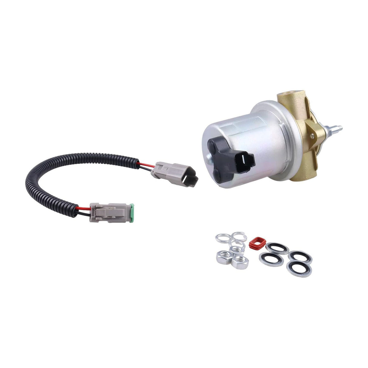 24V Fuel Transfer Pump Kit 87585338 J990106 for Cummins QSB5.9 6B 5.9L Engine CASE CX210 CX240 CX290 New Holland RG170.B(Ship to US Only.) - KUDUPARTS