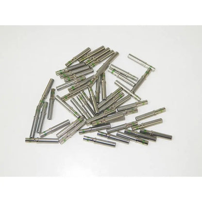 Lot de 100 cosses femelles nickelées, calibre 16/14 AWG, compatibles Deutsch 0462-209-16141, pour pelles, bulldozers et rouleaux vibrants.