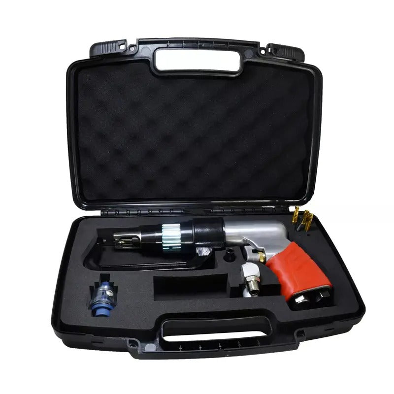 Pneumatic Spot Weld Cutter Kit with 6.5mm 8mm 5/16" 1/4" Drill Bits for Automotive Sheet Metal and Steel Panel Removal