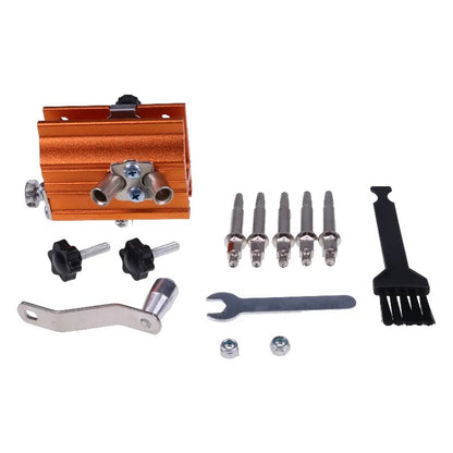 Portable Upgraded Manual Electric Sharpening Jig Set with Glove Brush Head Grinding Head for All Electric Saw Chain