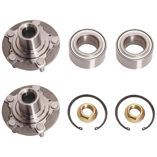 2 Sets Front Wheel Hub and Bearing Repair Kit NT510118 44600-T2F-A01 for Honda Accord Acura TLX - KUDUPARTS