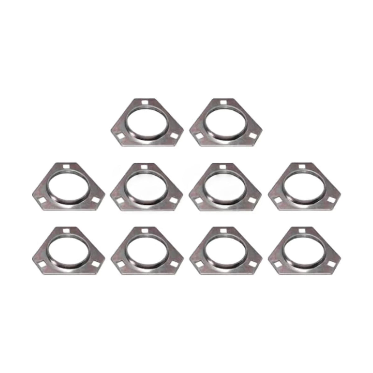 10 Pieces Bearing Flange Half H103264 for Yanmar 3TNE84 4TNE84 John Deere 6068 6090 6135 Engine 4300 4400 4410 4600 4700 Tractor - KUDUPARTS