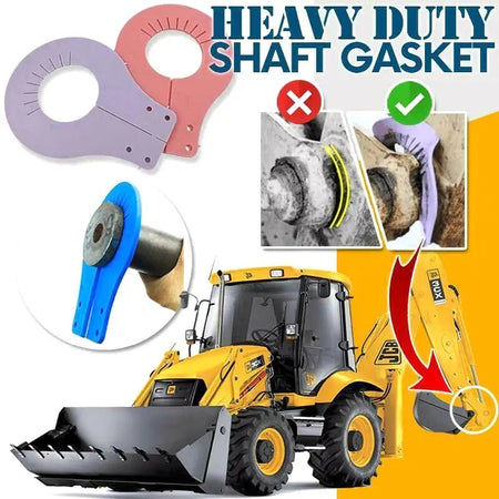 1 Set Non-dismantling Shaft Gasket Thick Rubber Plastic Gasket for Excavator Loader Bulldozer Forklift - KUDUPARTS