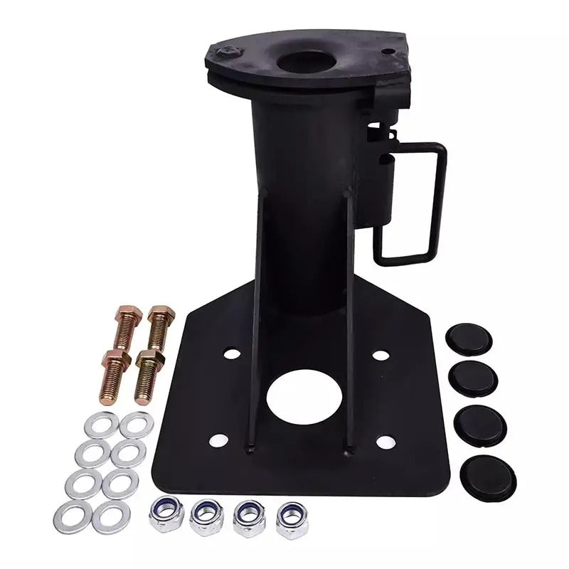 Kit de conversion adaptateur pour caravane à roues de 12 pouces vers boule d'attelage à col de cygne