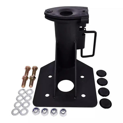 Kit de conversion adaptateur pour caravane à roues de 12 pouces vers boule d'attelage à col de cygne