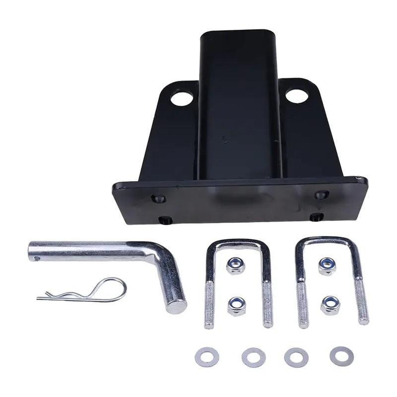 2 Inch Receiver Trailer Tow Hitch with Pins and Clips Kit for Kawasaki Mule 600 610 4x4 SX KAF400