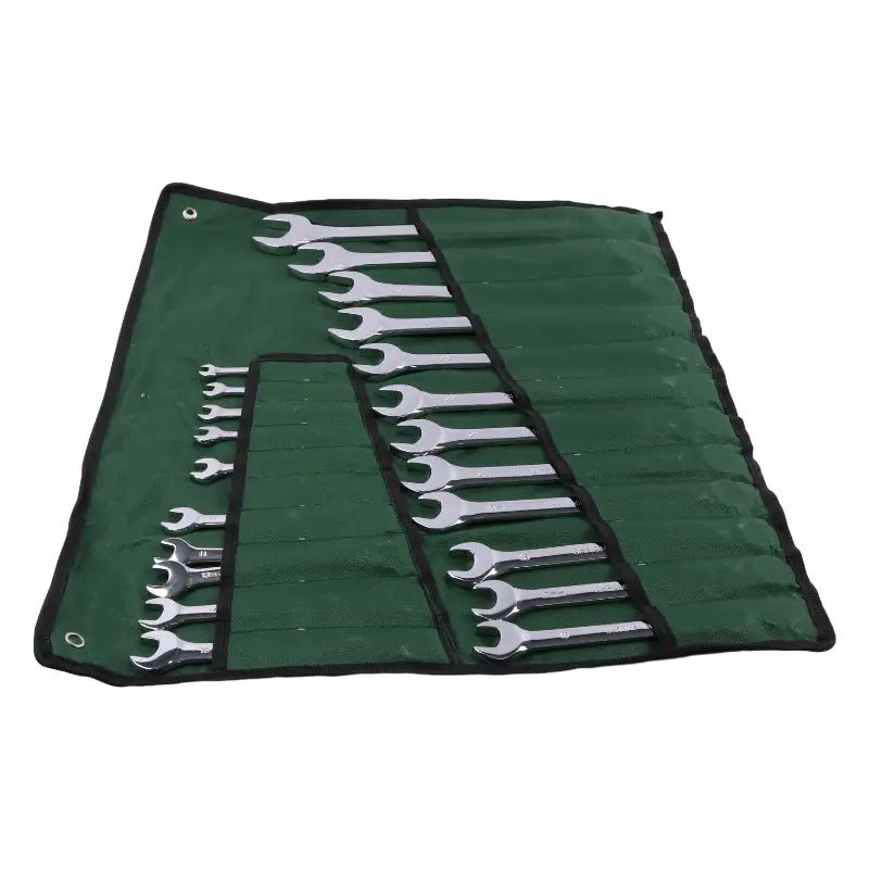 22 Pieces Aftermarket John Deere Metric Full-Polished Combination Wrench Set TY19977 - KUDUPARTS
