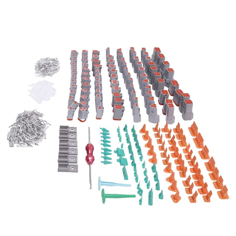 800 Pcs Deutsch DT Connector Kit Stamped for 14 16 18 20 GA. WIRE - KUDUPARTS