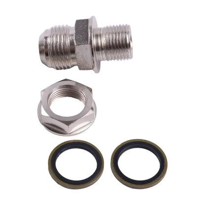 Aftermarket Kinugawa Turbo Oil Pan Return Drain Plug Adapter Fitting 10AN No Welding Steel