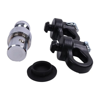 Kit de boule d'attelage à col de cygne et chaîne de sécurité Puck System 2-5/16" 60692 pour Ford F-250, F-350, F-450, Chevrolet Silverado, GMC Sierra et Nissan Titan XD