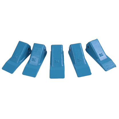 Dents de godet 2AH et 2AHX pour excavatrice et chargeuse, 5 pièces