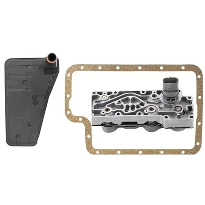 Transmission Shift Solenoid Block & Filter & Gasket Kit R36420D4FK for Ford 4WD 4R100 F250 F350 F450 F450 1998-2004 - KUDUPARTS