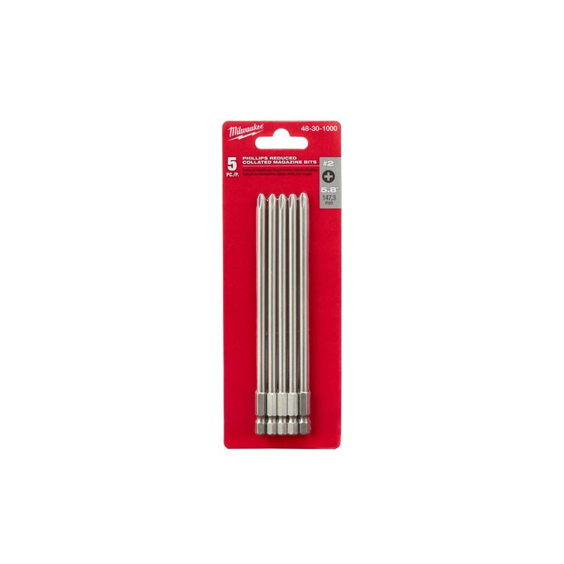 5 Pieces Phillip Reduced Collated Magazine Bit 48-30-1000 for Milwaukee Tool Power Screwdriver Drill Impact Driver - KUDUPARTS