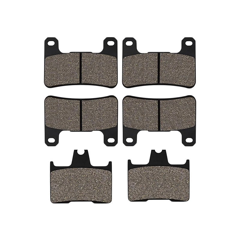 6 Pcs Front & Rear Brake Pad FA379 FA254 for Suzuki Motorcycle GSXR600 GSXR700 GSXR1000 2004-2006 - KUDUPARTS