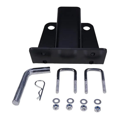 2 Inch Receiver Trailer Tow Hitch with Pins and Clips Kit for Kawasaki Mule 600 610 4x4 SX KAF400