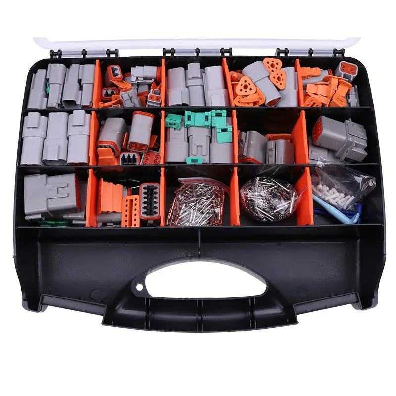 Kit de 518 connecteurs Deutsch DT à contacts solides 14-16 AWG